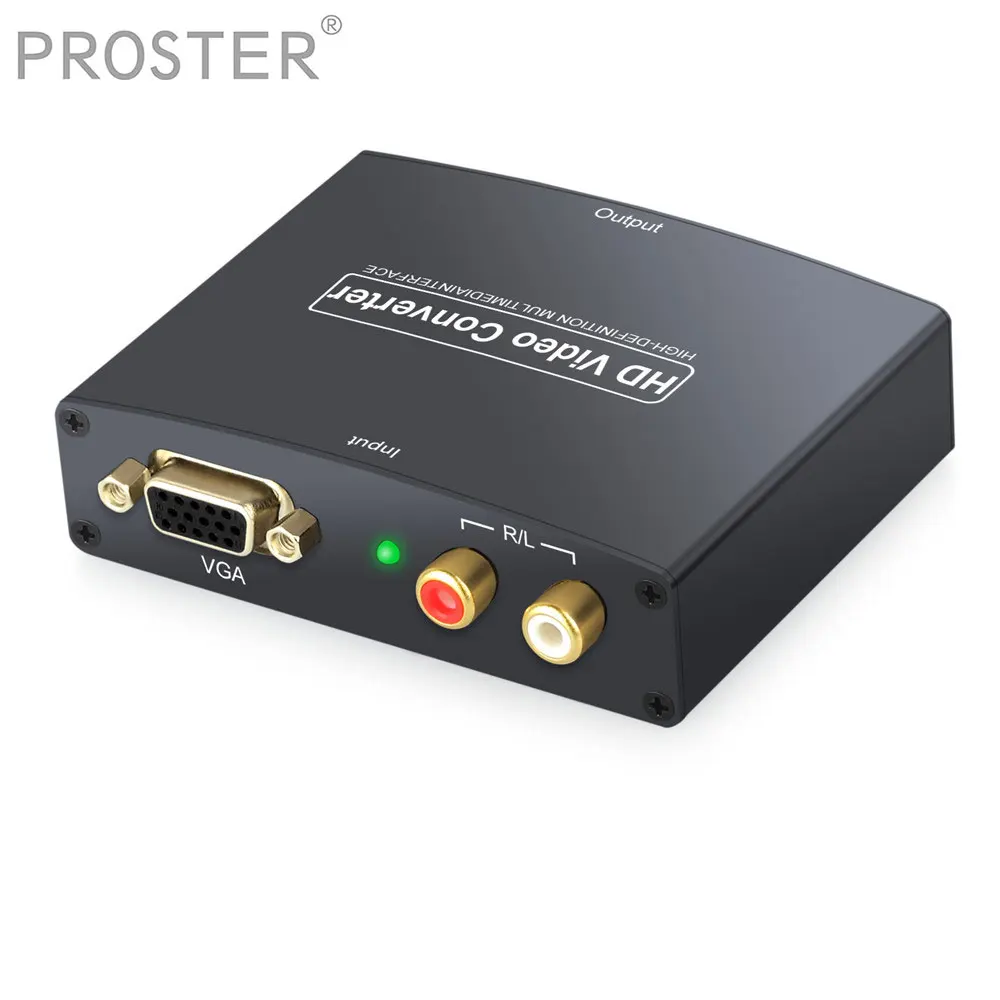 Proster for VGA+RL Stereo RCA to HDMI Video and Audio Adapter Converter 1080P VGA Video Audio VGA HD Adapter For PC Laptop to TV
Proster for VGA+RL Stereo RCA to HDMI Video and Audio Adapter Converter 1080P VGA Video Audio VGA HD Adapter For PC Laptop to TV