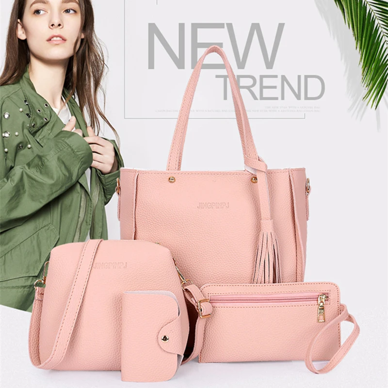 Women Top-Handle Bags Female Composite Bags Women Messenger Bags Handbag Set PU Leather Wallets Key Bag Set
Women Top-Handle Bags Female Composite Bags Women Messenger Bags Handbag Set PU Leather Wallets Key Bag Set
