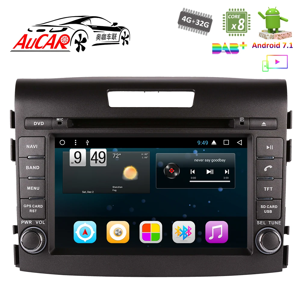 Сенсорный экран для Honda CRV GPS 2012 - 2016 7 "автомобильный DVD-плеер мультимедийная