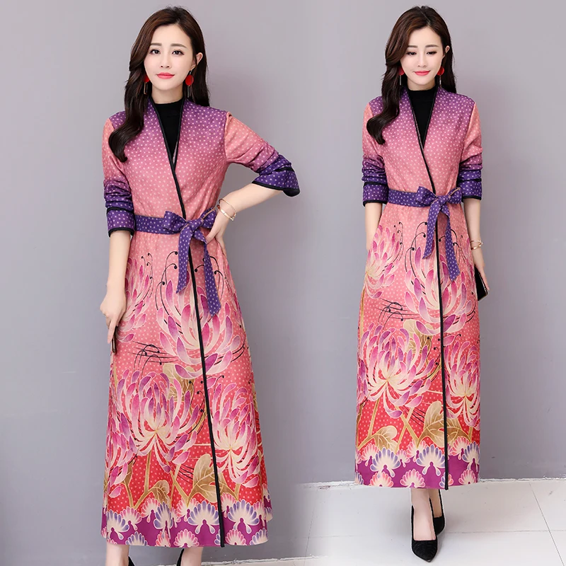 Autumn National style Suede Trench Coat Women Abrigo Mujer Long Elegant Outwear Female Overcoat Slim Red Suede Cardigan Trench 
Autumn National style Suede Trench Coat Women Abrigo Mujer Long Elegant Outwear Female Overcoat Slim Red Suede Cardigan Trench