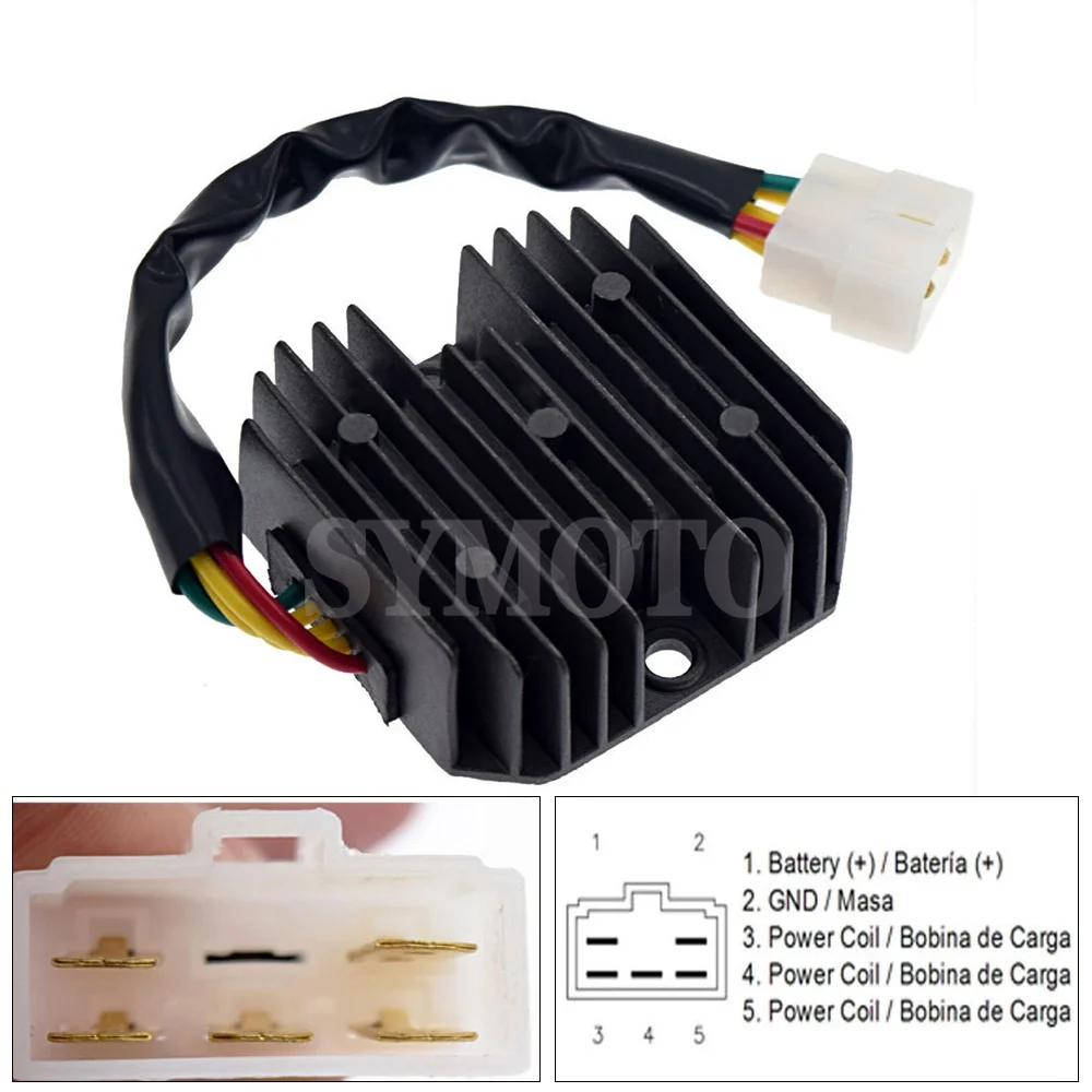 For Suzuki DR650 S 1990 1991 DR650S LINHAI 260cc 300cc ATV UTV Scooter Motorcycle Voltage Regulator Rectifier 12V
For Suzuki DR650 S 1990 1991 DR650S LINHAI 260cc 300cc ATV UTV Scooter Motorcycle Voltage Regulator Rectifier 12V