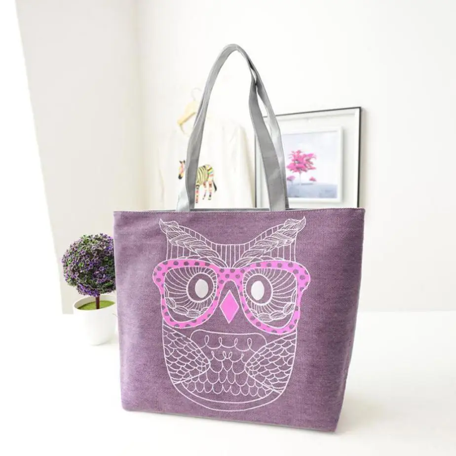 2018 Summer Women Ladies Canvas bohemian style Shoulder Beach Bag Female Casual Tote Shopping Big Bag Owl Pattern Messenger Bags
2018 Summer Women Ladies Canvas bohemian style Shoulder Beach Bag Female Casual Tote Shopping Big Bag Owl Pattern Messenger Bags