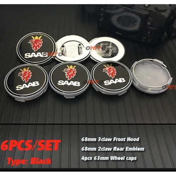 2pcs 68mm head Front Boot Rear label+4pcs 63mm Car Wheel Center Hub Cap Car Rim Emblem Badge for Saab 9-3 9-5 93 95 BJ SCS
2pcs 68mm head Front Boot Rear label+4pcs 63mm Car Wheel Center Hub Cap Car Rim Emblem Badge for Saab 9-3 9-5 93 95 BJ SCS