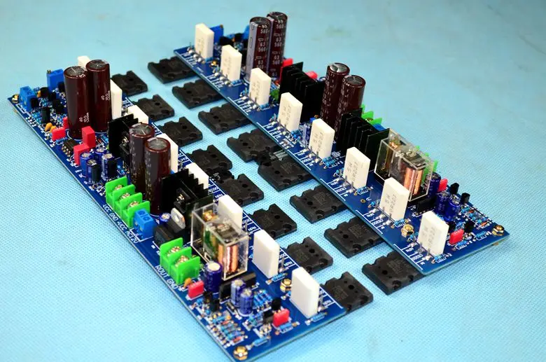 With circuit protection differential DC servo circuit imitation E-405 circuit 300W hifi post power amplifier board
With circuit protection differential DC servo circuit imitation E-405 circuit 300W hifi post power amplifier board