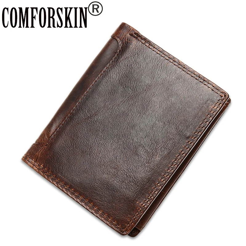 European And American Style 2017 Luxurious Genuine Crazy Leather Short Business Vintage Men Wallets Brand Retro Men Purses
European And American Style 2017 Luxurious Genuine Crazy Leather Short Business Vintage Men Wallets Brand Retro Men Purses