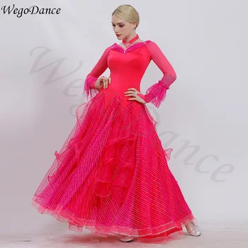 custom woman Modern national standard dance performance waltz ballroom dance competition dresses
custom woman Modern national standard dance performance waltz ballroom dance competition dresses