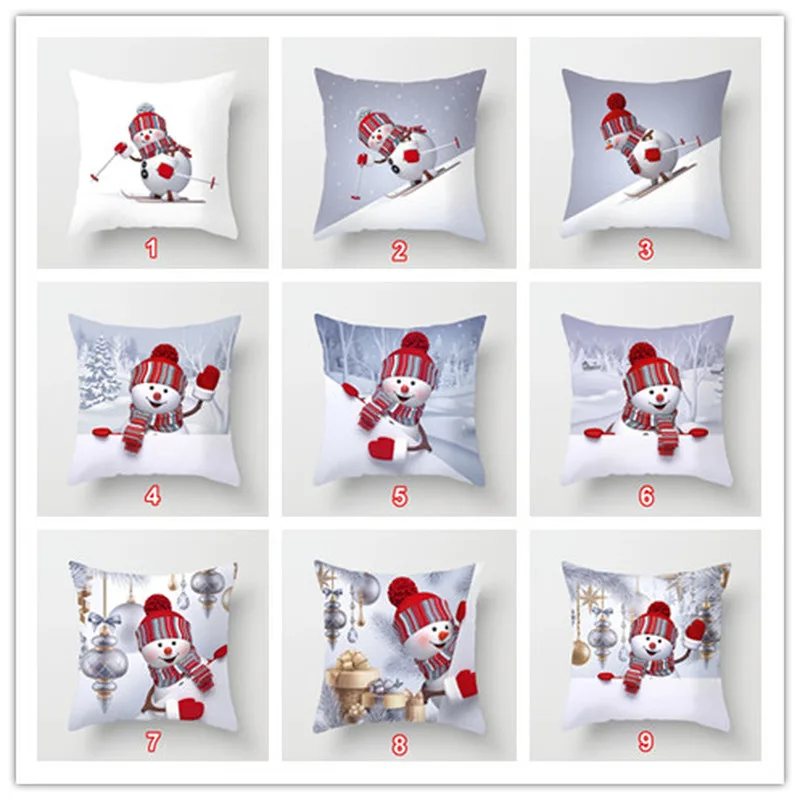 New fashion Christmas series funny snowman polyester printing pillow covers home decor sofa cushion cover car chair pillowcase
New fashion Christmas series funny snowman polyester printing pillow covers home decor sofa cushion cover car chair pillowcase