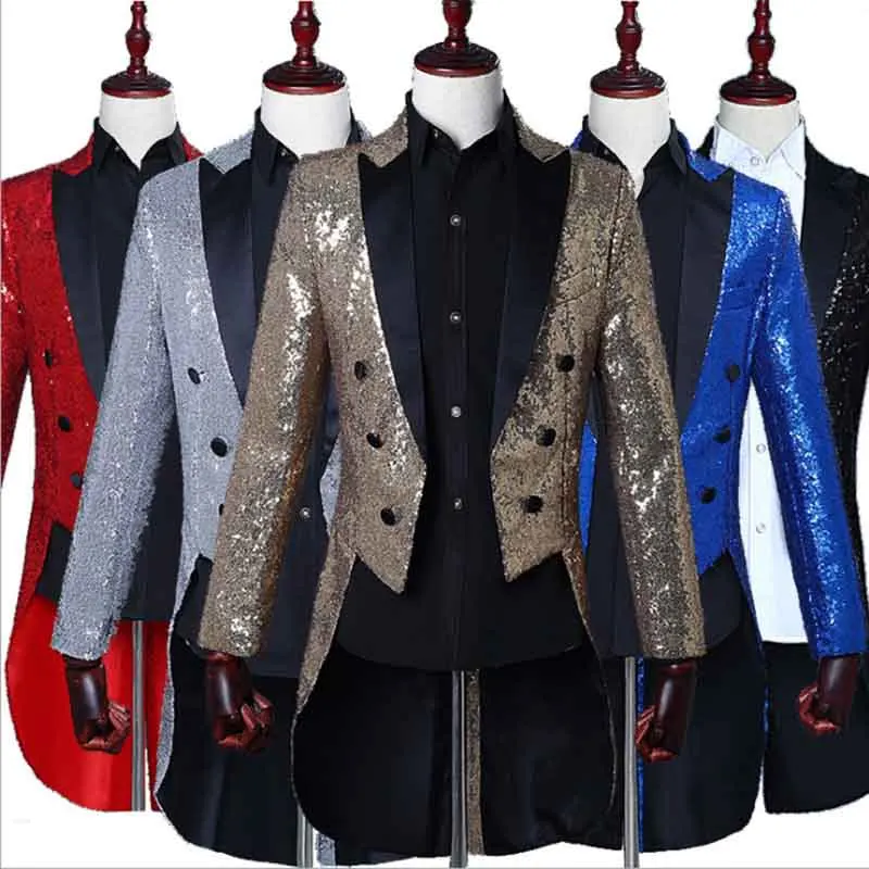 Men Sequin Tuxedo Steampunk Victorian Coat Jacket Deluxe Male Halloween Magician Cosplay Costume Outfit For Men Plus Size 3XL
Men Sequin Tuxedo Steampunk Victorian Coat Jacket Deluxe Male Halloween Magician Cosplay Costume Outfit For Men Plus Size 3XL