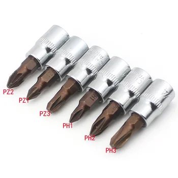 6Pcs Socket Wrench Adpater Pozidriv Phillips Screwdriver Bit Set PH1 PH2 PH3 1/4 Inch Drive Socket Auto Repair Tool PZ1 PZ2 PZ3
6Pcs Socket Wrench Adpater Pozidriv Phillips Screwdriver Bit Set PH1 PH2 PH3 1/4 Inch Drive Socket Auto Repair Tool PZ1 PZ2 PZ3