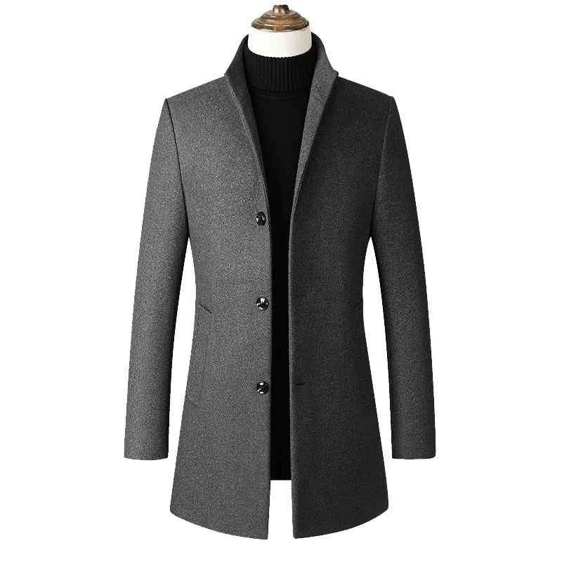 Autumn Men's Windbreaker Jacket Slim Long Overcoat Men Plus Size Trench Coat Fashion 3xl 4xl Stand Collar Casual Wool Coat Male
Autumn Men's Windbreaker Jacket Slim Long Overcoat Men Plus Size Trench Coat Fashion 3xl 4xl Stand Collar Casual Wool Coat Male