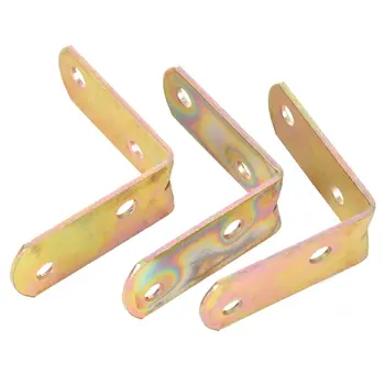 40mmx40mm L Shape Shelf Corner Brace Plate Right Angle Brackets 50pcs