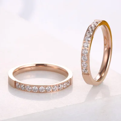 KNOCK High quality Rose Gold Colors AAA Zirconia Rings for Woman Man Wedding Stainless Steel Valentine Gift Not Fade Jewelry
KNOCK High quality Rose Gold Colors AAA Zirconia Rings for Woman Man Wedding Stainless Steel Valentine Gift Not Fade Jewelry