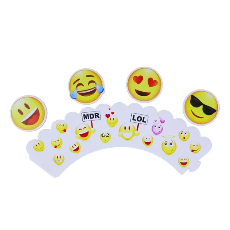 24pcs Emoji/crown/Football Cupcake Toppers and Wrappers Birthday Wedding Party Cake Toppers Set Cupcake Decorative Toppers
24pcs Emoji/crown/Football Cupcake Toppers and Wrappers Birthday Wedding Party Cake Toppers Set Cupcake Decorative Toppers