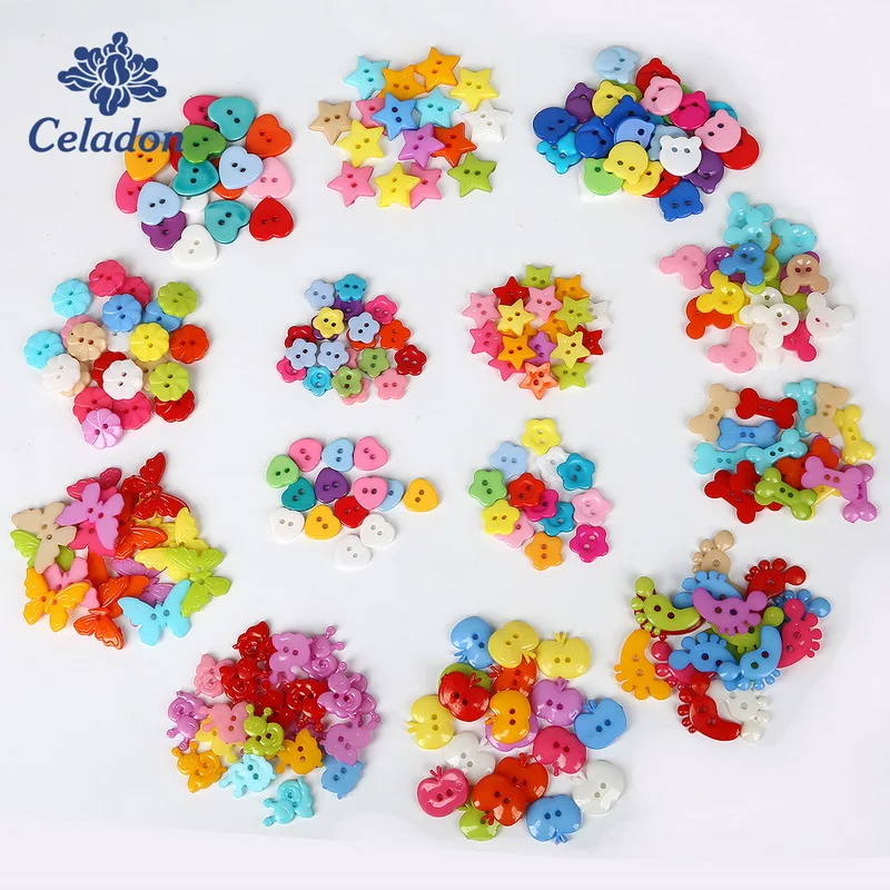 150Pcs 14 Optins Cartoon Resin Buttons Two Holes Sewing Buttons Scrapbooking Decoration DIY Apparel Accessories
150Pcs 14 Optins Cartoon Resin Buttons Two Holes Sewing Buttons Scrapbooking Decoration DIY Apparel Accessories