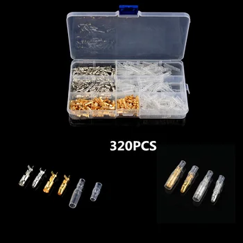 320PCS Car Auto Motorcycle Male & Female Bullet Terminals 4mm Wire Bullet Crimp Connectors Terminal With Insulation Sheath
320PCS Car Auto Motorcycle Male & Female Bullet Terminals 4mm Wire Bullet Crimp Connectors Terminal With Insulation Sheath