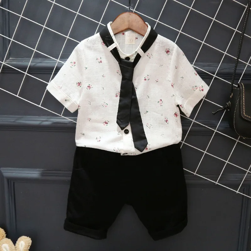 Dulce Amor Boy Clothes Sets Children Clothing Summer Kids Boys Casual Suit Flower Shirts+Shorts+Tie 3PCS Gentleman Suit Outfits
Dulce Amor Boy Clothes Sets Children Clothing Summer Kids Boys Casual Suit Flower Shirts+Shorts+Tie 3PCS Gentleman Suit Outfits