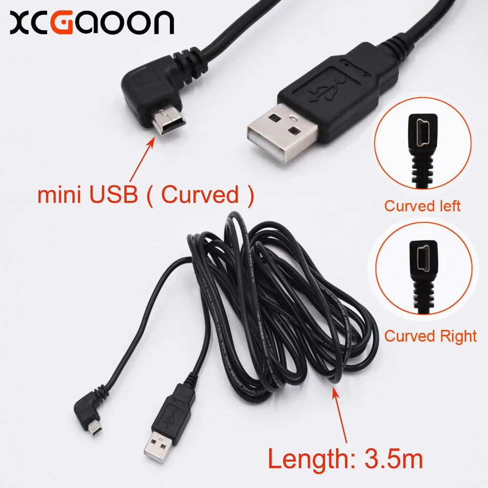 XCGaoon 10 piece New Car Charging Curved mini USB Cable for Car DVR Camera Video Recorder / GPS / PAD etc, Cable lengh 3.5meter
XCGaoon 10 piece New Car Charging Curved mini USB Cable for Car DVR Camera Video Recorder / GPS / PAD etc, Cable lengh 3.5meter