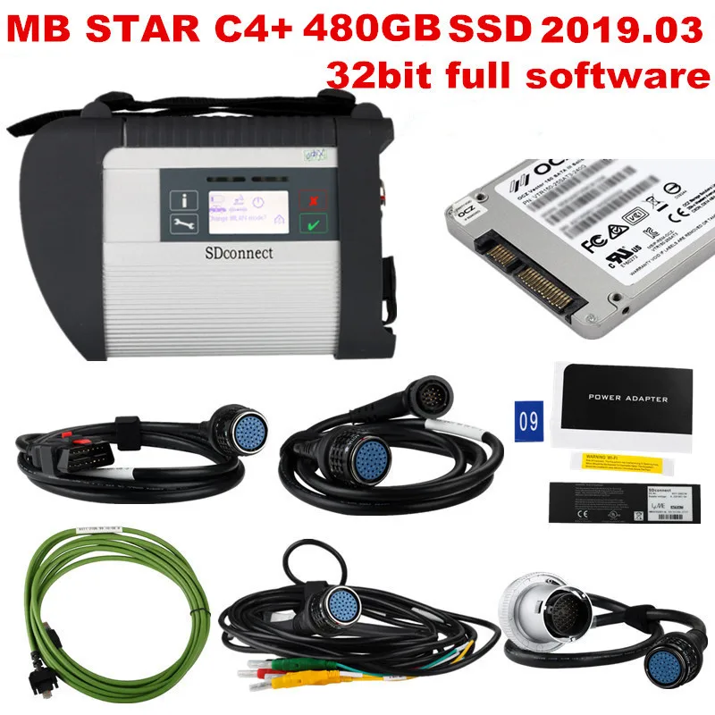 2019.03 Best quality MB STAR C4 with last X-ENTRY software 480GB SSD MB SD Connect Compact 4 Diagnostic Tool DHL free shipping
2019.03 Best quality MB STAR C4 with last X-ENTRY software 480GB SSD MB SD Connect Compact 4 Diagnostic Tool DHL free shipping