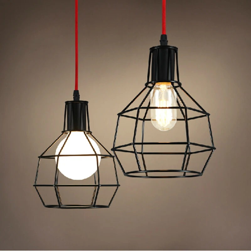 American Loft Vintage pendant light Personality Balcony Wrought Iron retro lights Edison nordic lamp industrial cage lamp
American Loft Vintage pendant light Personality Balcony Wrought Iron retro lights Edison nordic lamp industrial cage lamp