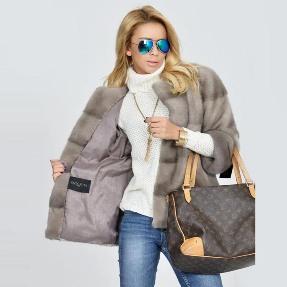 TOPFUR 2019 Winter Real Mink Fur Coat Women Natural Mink Fur Thick Warm O-Neck Three Quarter Sleeves Standard Regular Coat Women
TOPFUR 2019 Winter Real Mink Fur Coat Women Natural Mink Fur Thick Warm O-Neck Three Quarter Sleeves Standard Regular Coat Women