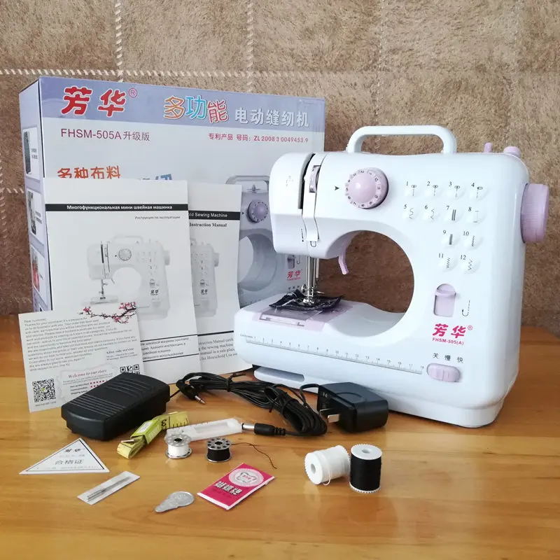 Fanghua Brand Mini Sewing Machine 505A Factory Genuine Multifunction 12 Stitches Replaceable Presser Foot Power Supply LED Light
Fanghua Brand Mini Sewing Machine 505A Factory Genuine Multifunction 12 Stitches Replaceable Presser Foot Power Supply LED Light