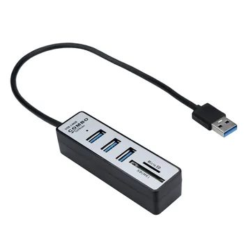 2 in1 Super Speed USB 3.0 3 Port Splitter HUB+USB Card Reader Support SD/SDHC/SDXC/Micro SD/T-Flash Memory Card Drop Ship 0314#2
2 in1 Super Speed USB 3.0 3 Port Splitter HUB+USB Card Reader Support SD/SDHC/SDXC/Micro SD/T-Flash Memory Card Drop Ship 0314#2
