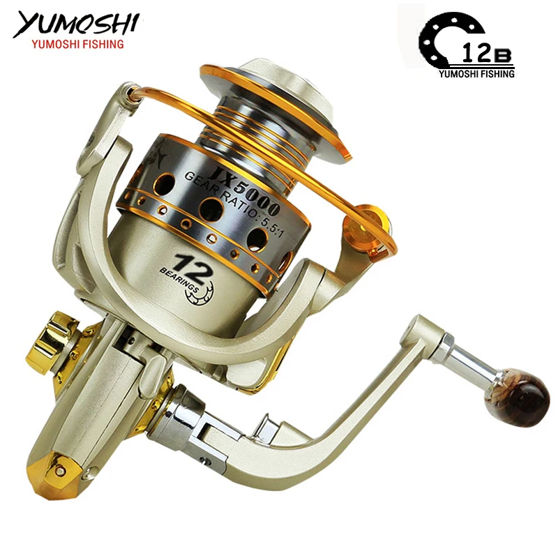new JX 1000 - 7000 metal Fishing reels Ratio 5.5:1 10BB Carp Spinning Reel fly carretes de pescar
new JX 1000 - 7000 metal Fishing reels Ratio 5.5:1 10BB Carp Spinning Reel fly carretes de pescar