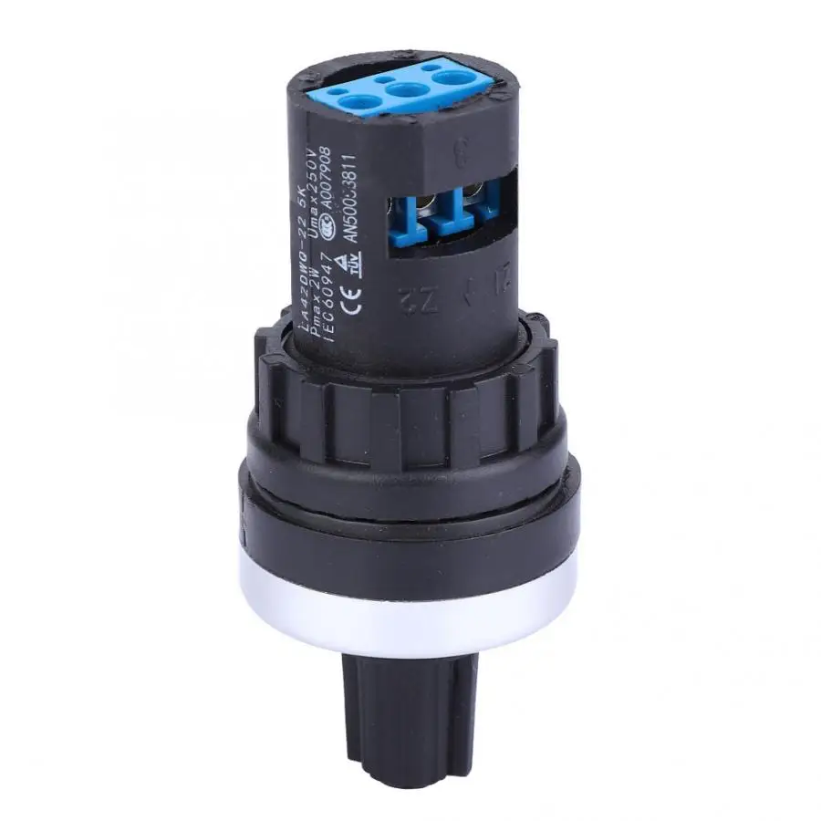 LA42DWQ High Accuracy Variable Speed Adjustable Single Circle Potentiometer 22mm 5K Carbon Film
LA42DWQ High Accuracy Variable Speed Adjustable Single Circle Potentiometer 22mm 5K Carbon Film