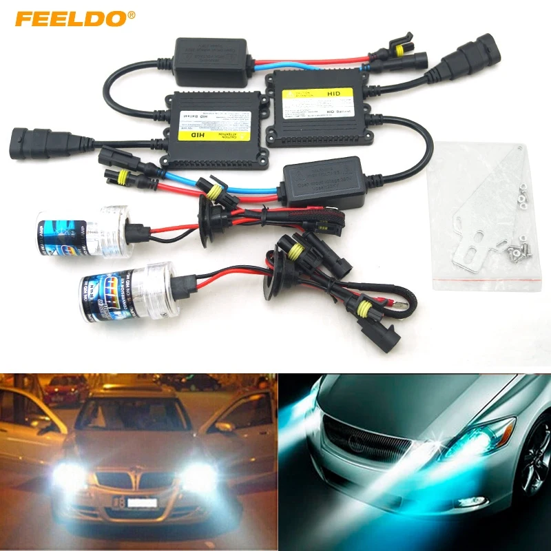 FEELDO 4Sets AC 12V 35W H1/H3/H7/H8/H10/H11/9005/9006 Xenon HID Kit Car Headlight Xenon Bulb Lamp Digital Ballast #FD-4471
FEELDO 4Sets AC 12V 35W H1/H3/H7/H8/H10/H11/9005/9006 Xenon HID Kit Car Headlight Xenon Bulb Lamp Digital Ballast #FD-4471