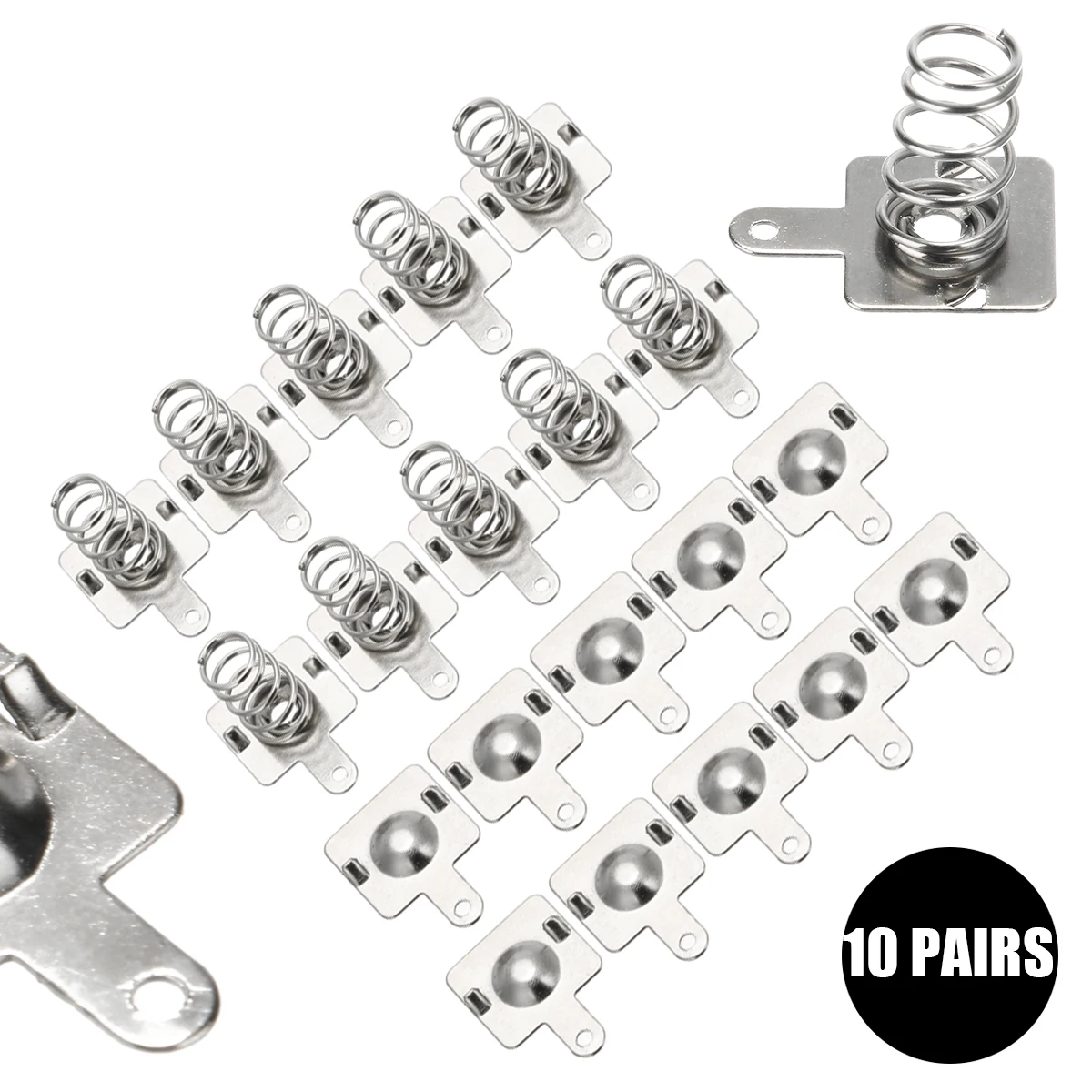 10Pairs Silver Replacement Metal Spring Positive Negative Conversion Contact Plate 14.5x9mm For AA AAA Batteries
10Pairs Silver Replacement Metal Spring Positive Negative Conversion Contact Plate 14.5x9mm For AA AAA Batteries