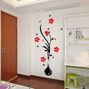 Vase 3d crystal three-dimensional wall stickers acrylic sofa tv entranceway home accessories wall stickers
Vase 3d crystal three-dimensional wall stickers acrylic sofa tv entranceway home accessories wall stickers