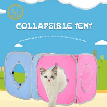 Portable Folding Pet Tent Cat House Cage Cat Tent Puppy Kennel Cabin Hide-Seek Toys Non-woven Cat Box Outdoor CatSupplies MPE147
Portable Folding Pet Tent Cat House Cage Cat Tent Puppy Kennel Cabin Hide-Seek Toys Non-woven Cat Box Outdoor CatSupplies MPE147
