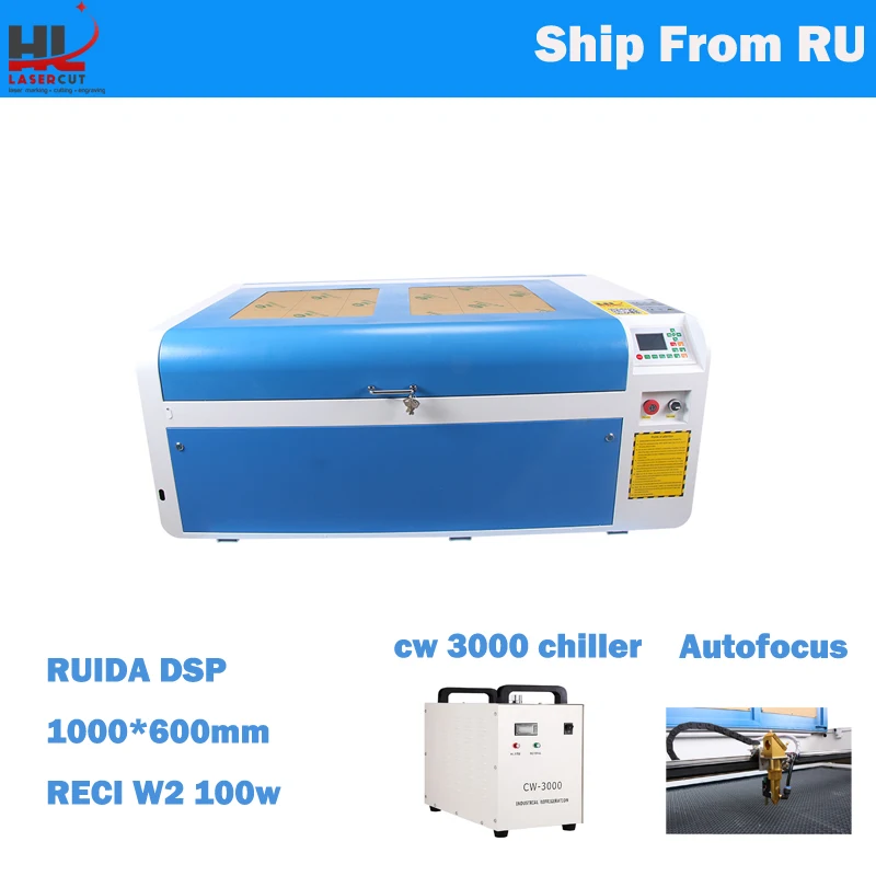 Ship From RU No Tax Reci 100W Laser Cutting Machine Ruida Dsp Autofocus Engraver Cutter with USB Port Chiller
Ship From RU No Tax Reci 100W Laser Cutting Machine Ruida Dsp Autofocus Engraver Cutter with USB Port Chiller