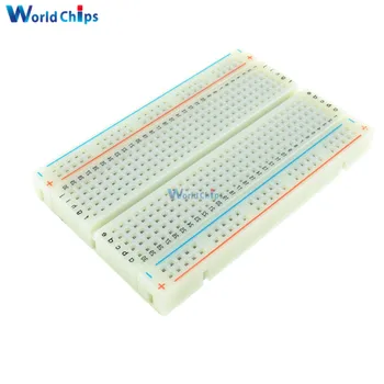 400 Tie Points Holes Universal Solderless PCB Breadboard Mini Test Protoboard DIY MB102 Bread Board For Bus Test Circuit Board 
400 Tie Points Holes Universal Solderless PCB Breadboard Mini Test Protoboard DIY MB102 Bread Board For Bus Test Circuit Board