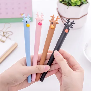 24 PCs Creative Cute Cartoon Fawn Modeling Neutral Office Study Christmas Elk Black Signature Pen Cute Stationary Wholesale
24 PCs Creative Cute Cartoon Fawn Modeling Neutral Office Study Christmas Elk Black Signature Pen Cute Stationary Wholesale