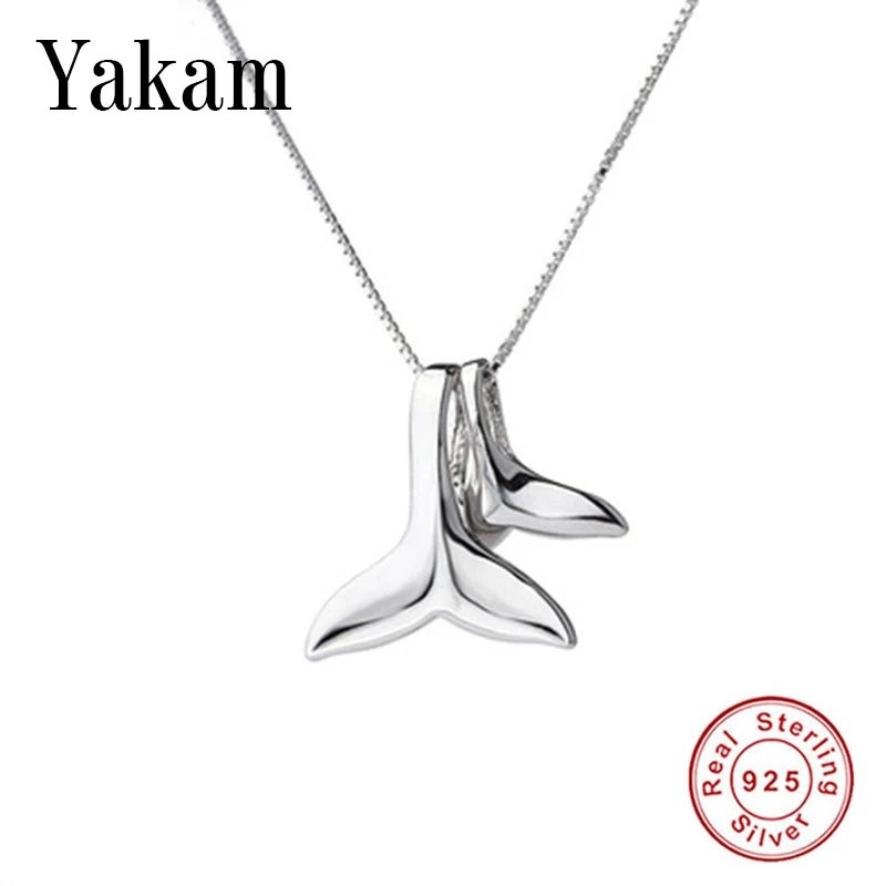925 Sterling Silver Pendant Ocean Sea Fish Dolphin Whale's Tail Mermaid Dangle Necklace For Women Jewelry Gift Berloque Collares
925 Sterling Silver Pendant Ocean Sea Fish Dolphin Whale's Tail Mermaid Dangle Necklace For Women Jewelry Gift Berloque Collares