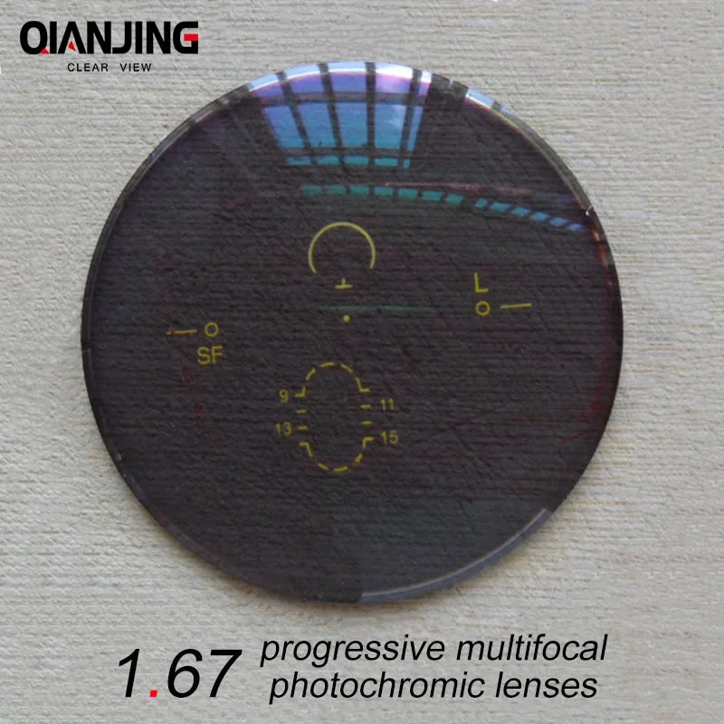 QJ 1.67 Index Wide Field Interior Progressive Multifocal Photochromic Lens Prescription Myopia Presbyopic Astigmatism Lenses
QJ 1.67 Index Wide Field Interior Progressive Multifocal Photochromic Lens Prescription Myopia Presbyopic Astigmatism Lenses