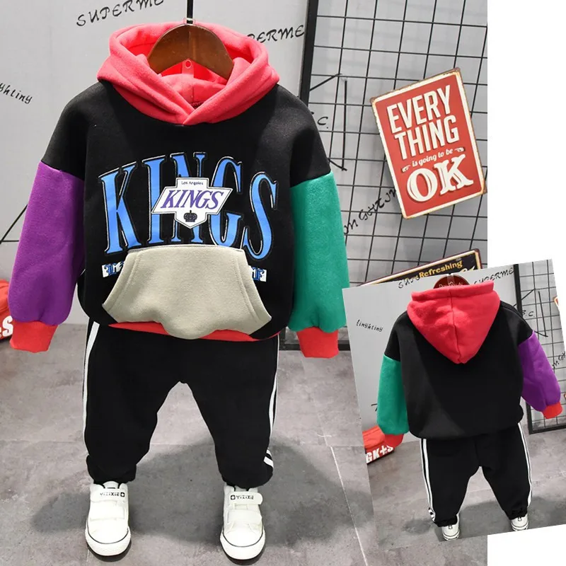 Kids Long Sleeve Hooded Color Patchwork Cotton Casual Fashion Pullover Hoodie Clothing Sets Colorful Sports Clothing HoodiesSets
Kids Long Sleeve Hooded Color Patchwork Cotton Casual Fashion Pullover Hoodie Clothing Sets Colorful Sports Clothing HoodiesSets