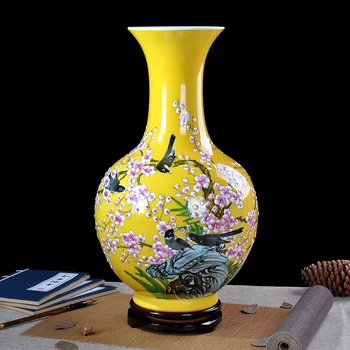 Jingdezhen is famous hand-painted ceramic famille rose vase flower large modern Chinese style living room decoration
Jingdezhen is famous hand-painted ceramic famille rose vase flower large modern Chinese style living room decoration
