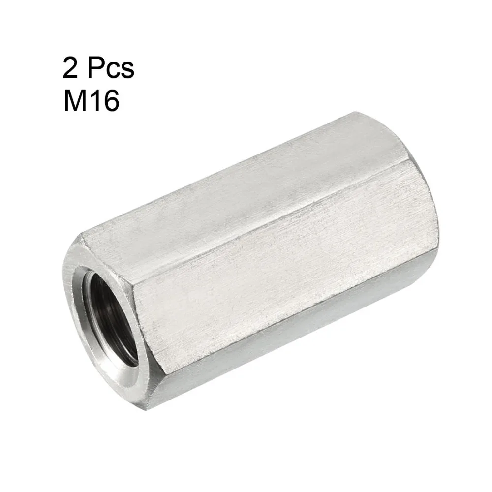Uxcell 2Pcs M16 X 2-Pitch Nut 304 Stainless Steel Metric Hex Coupling Nuts Designed With Female Thread And Hex Rod 50mm Length
Uxcell 2Pcs M16 X 2-Pitch Nut 304 Stainless Steel Metric Hex Coupling Nuts Designed With Female Thread And Hex Rod 50mm Length