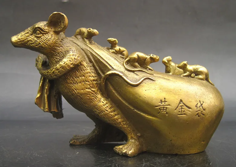 wholesale bronze factory Copper small zodiac rat gold bags copper mouse decoration lucky fortune
wholesale bronze factory Copper small zodiac rat gold bags copper mouse decoration lucky fortune