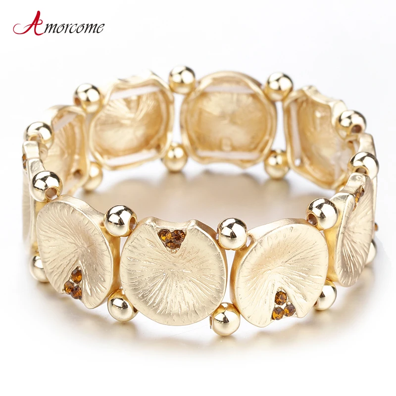 Amorcome Gold & Silver Color Women Round Charm Bracelet Femme Trendy Metal Geometric Bracelets & Bangles Female Wedding Jewelry
Amorcome Gold & Silver Color Women Round Charm Bracelet Femme Trendy Metal Geometric Bracelets & Bangles Female Wedding Jewelry
