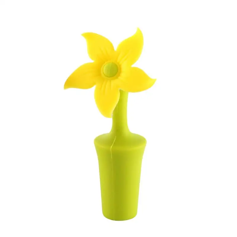 1 Pc Silicone Wine Bottle Stopper Sunflower Shape Champagne Stopper Food Grade Beverage Closure For Bar Party Home Use
1 Pc Silicone Wine Bottle Stopper Sunflower Shape Champagne Stopper Food Grade Beverage Closure For Bar Party Home Use