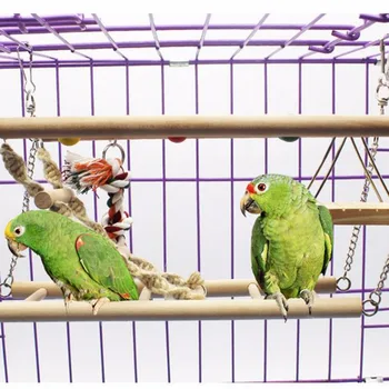 Wooden Parrots Toys Swing Gnawing Climbing Hanging Ladder Bridge Ladder Pet Bird Exercise Toy Parrot Macaw Hammock Cage
Wooden Parrots Toys Swing Gnawing Climbing Hanging Ladder Bridge Ladder Pet Bird Exercise Toy Parrot Macaw Hammock Cage