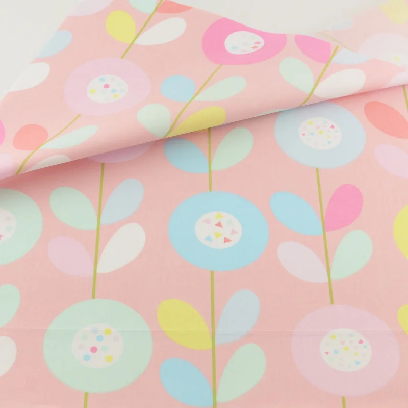 Cotton Fabric Quilting Tissue Home Textile Pink Floral Patchwork Sewing Cloth Craft Teramila Fabrics Bedding Decoration Tecido
Cotton Fabric Quilting Tissue Home Textile Pink Floral Patchwork Sewing Cloth Craft Teramila Fabrics Bedding Decoration Tecido