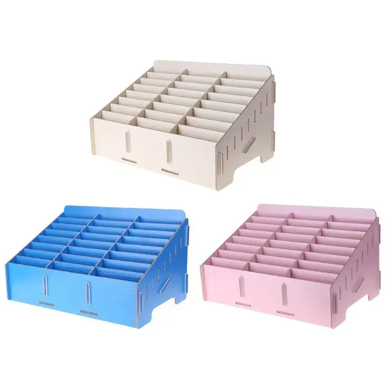 24 Lattice Wooden Mobile Phone Management Storage Box Creative Office Desktop meeting Grid multi Cell Phone Rack Shop Display
24 Lattice Wooden Mobile Phone Management Storage Box Creative Office Desktop meeting Grid multi Cell Phone Rack Shop Display