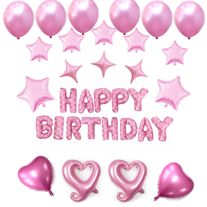 Pink 16-inch boy or girl happy birthday balloon birthday party decoration kids children activity supplies helium balloons
Pink 16-inch boy or girl happy birthday balloon birthday party decoration kids children activity supplies helium balloons