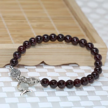 Wholesale price women beaded bracelets natural garnet round beads 6mm elegant new arrival free shpping jewelry making B2101
Wholesale price women beaded bracelets natural garnet round beads 6mm elegant new arrival free shpping jewelry making B2101