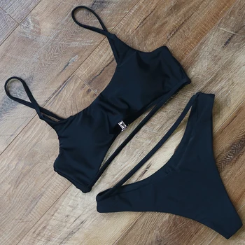 Sexy High Cut Brand Bikini Strap Swimsuit Solid Women Swimwear Brazilian 2018 Biquini Women's Swimming Bathing Suit Bikini Set
Sexy High Cut Brand Bikini Strap Swimsuit Solid Women Swimwear Brazilian 2018 Biquini Women's Swimming Bathing Suit Bikini Set