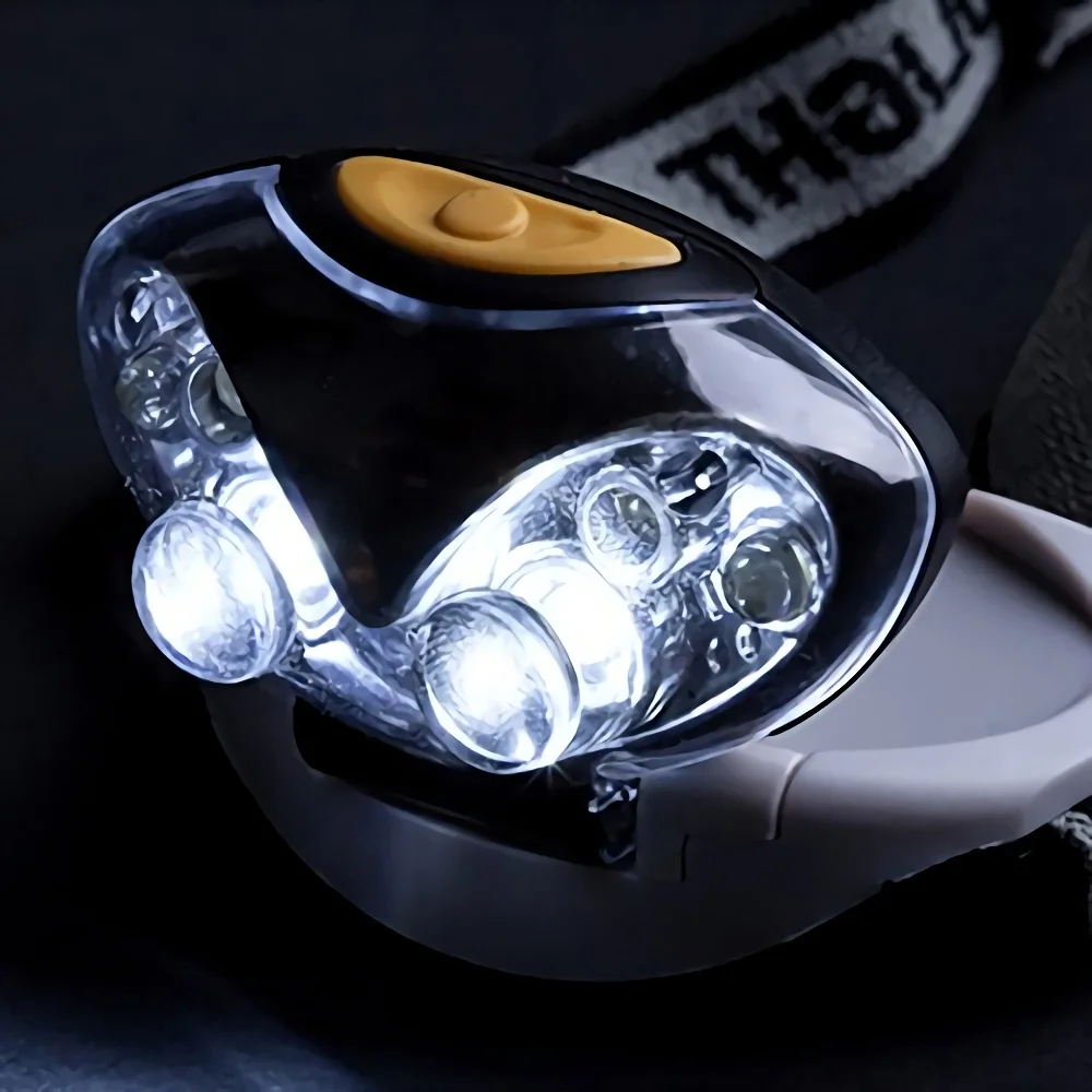Durable Cat-eye design LED Headlamp with Headband Actual in Dark White LED